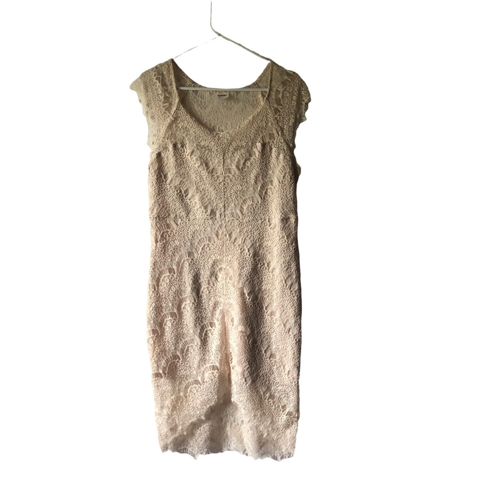 Intimately Free People Cream Off White Crochet Dress Large